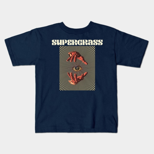 Hand Eyes Supergrass Kids T-Shirt by Kiho Jise